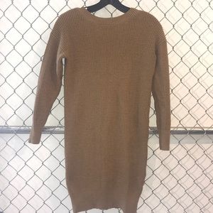 Knit sweater dress